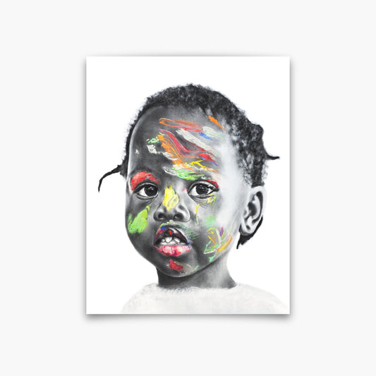 Ruthie make-up haar soos ’n Fairy princess