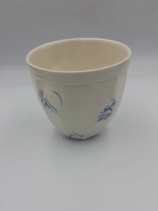 Faceted Cobalt Inlay Tea Bowls